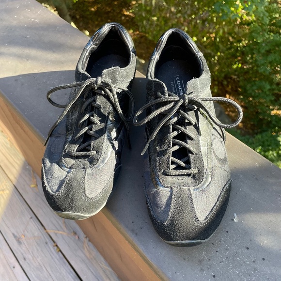 Black Coach Sneakers - Kodie Size 8 - Picture 1 of 5